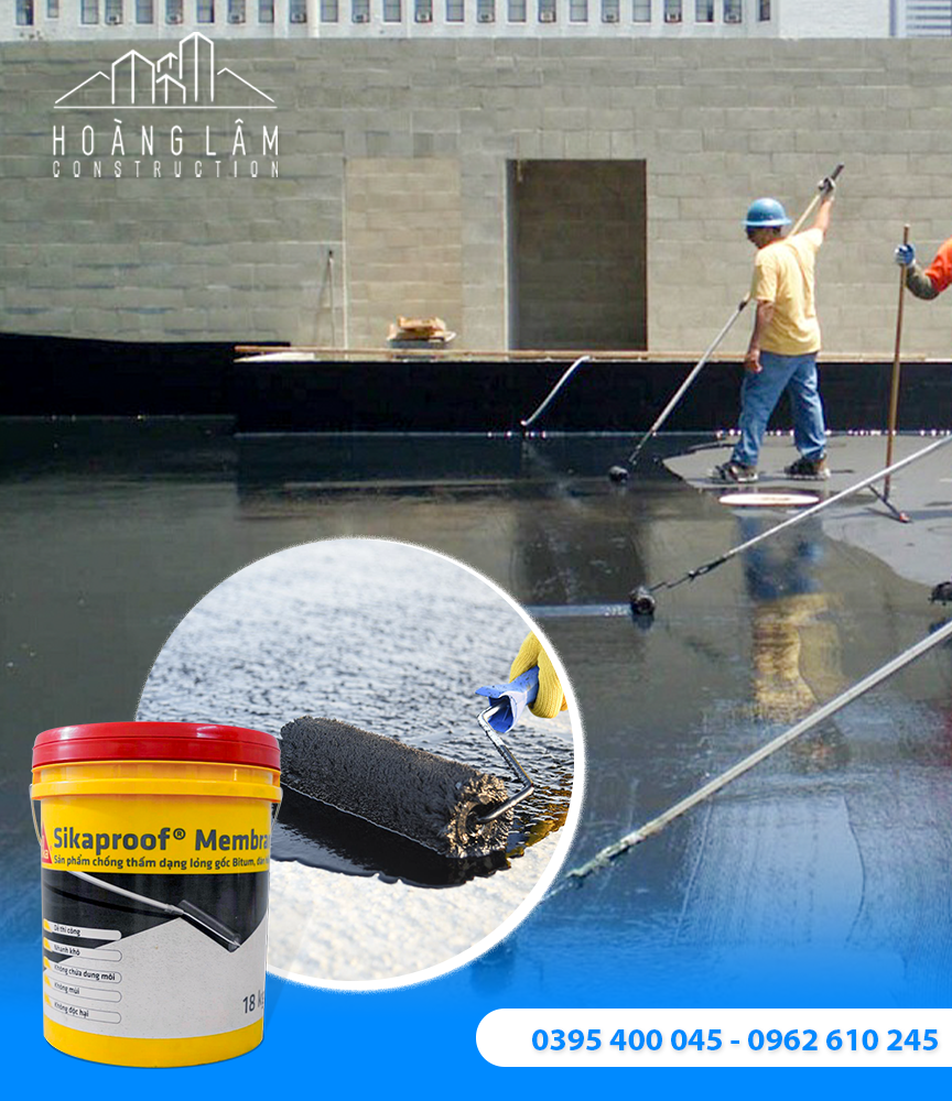 Ứng dụng chống thấm của Sikaproof Membrane